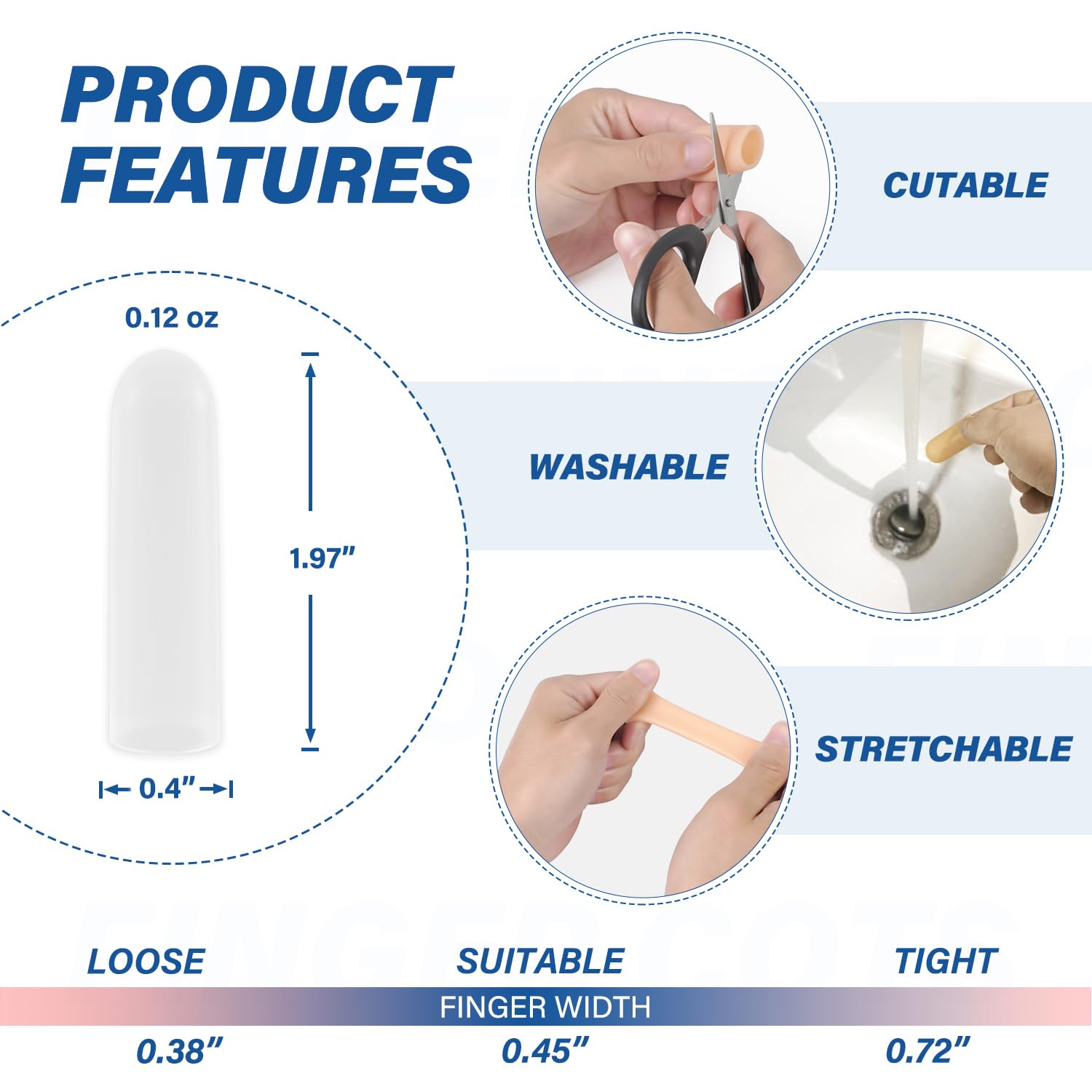 Close-up shows soft silicone material for comfortable, skin-friendly wear by MasterMo.