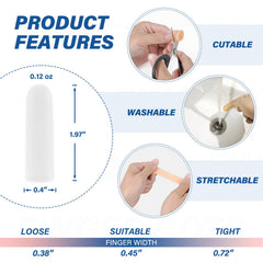 Close-up shows soft silicone material for comfortable, skin-friendly wear by MasterMo.