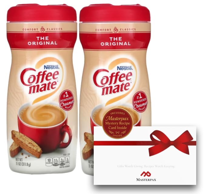 Masterpax Breakfast Club two 11oz original flavor creamer bottles for gifting.
