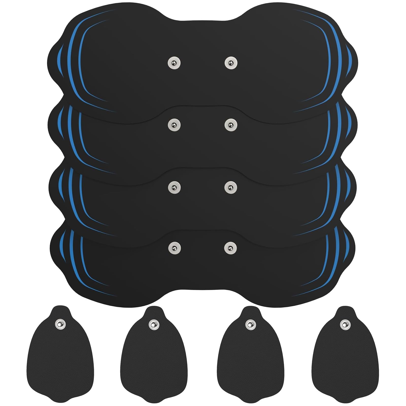 MASTOGO tens pads 4-pack ready for quick replacement and flexible relief.