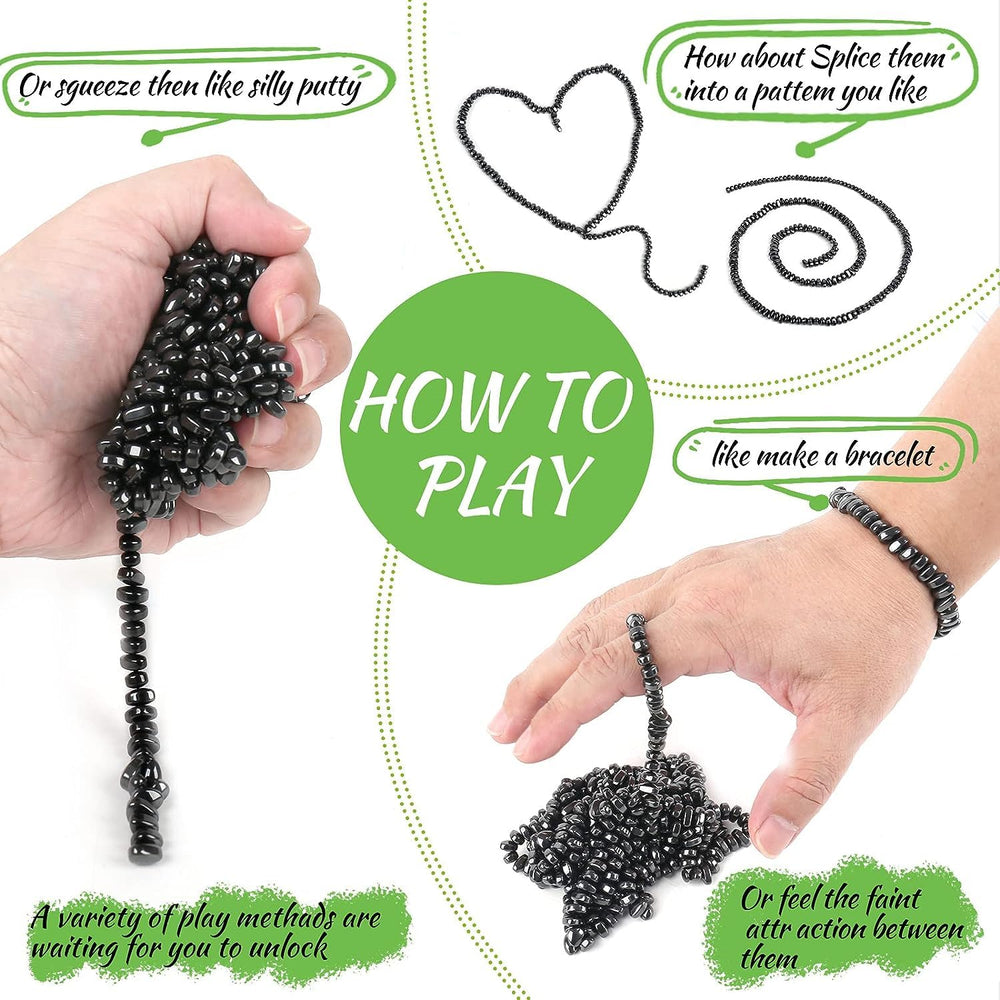 Matassari fidget magnets close-up for versatile shapes and sensory feedback.