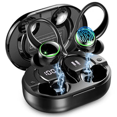 Matast 2026 wireless earbuds in charging case with LED display for quick battery readout.