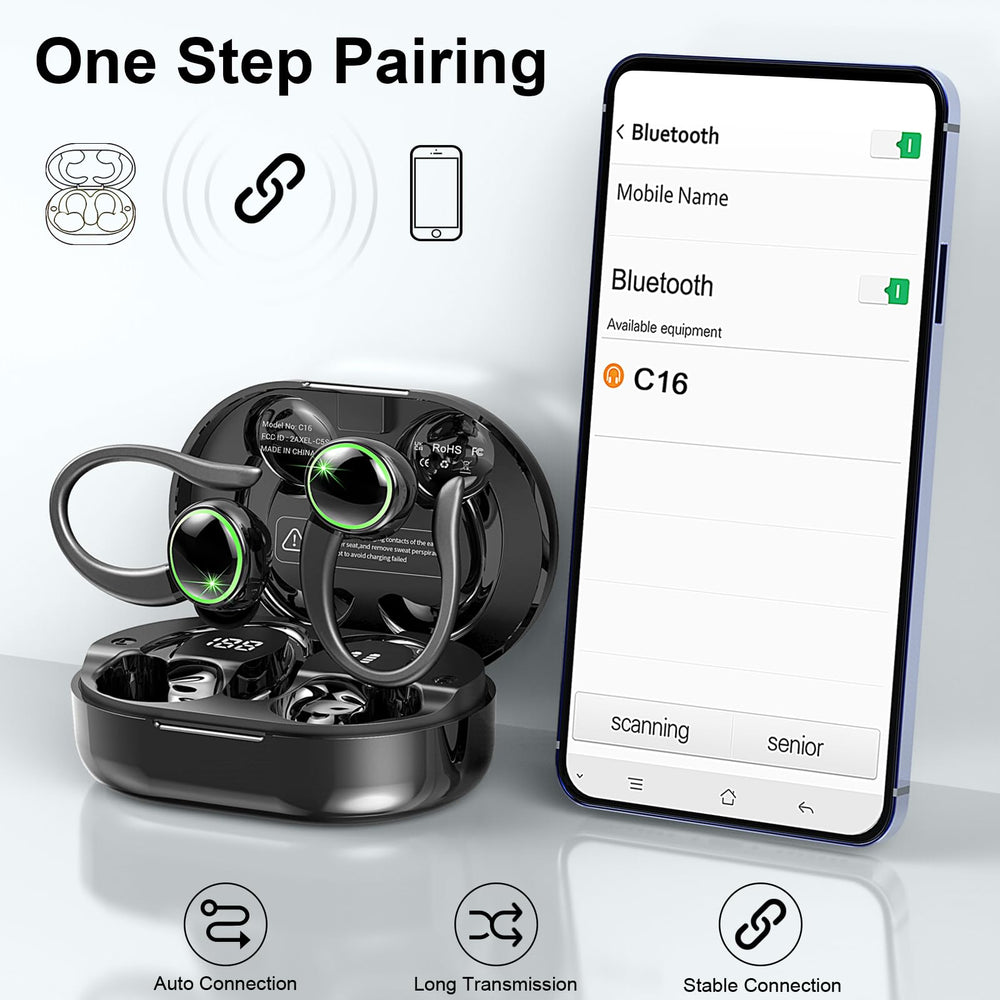 Matast wireless earbuds with smart touch controls manage playback and calls effortlessly.