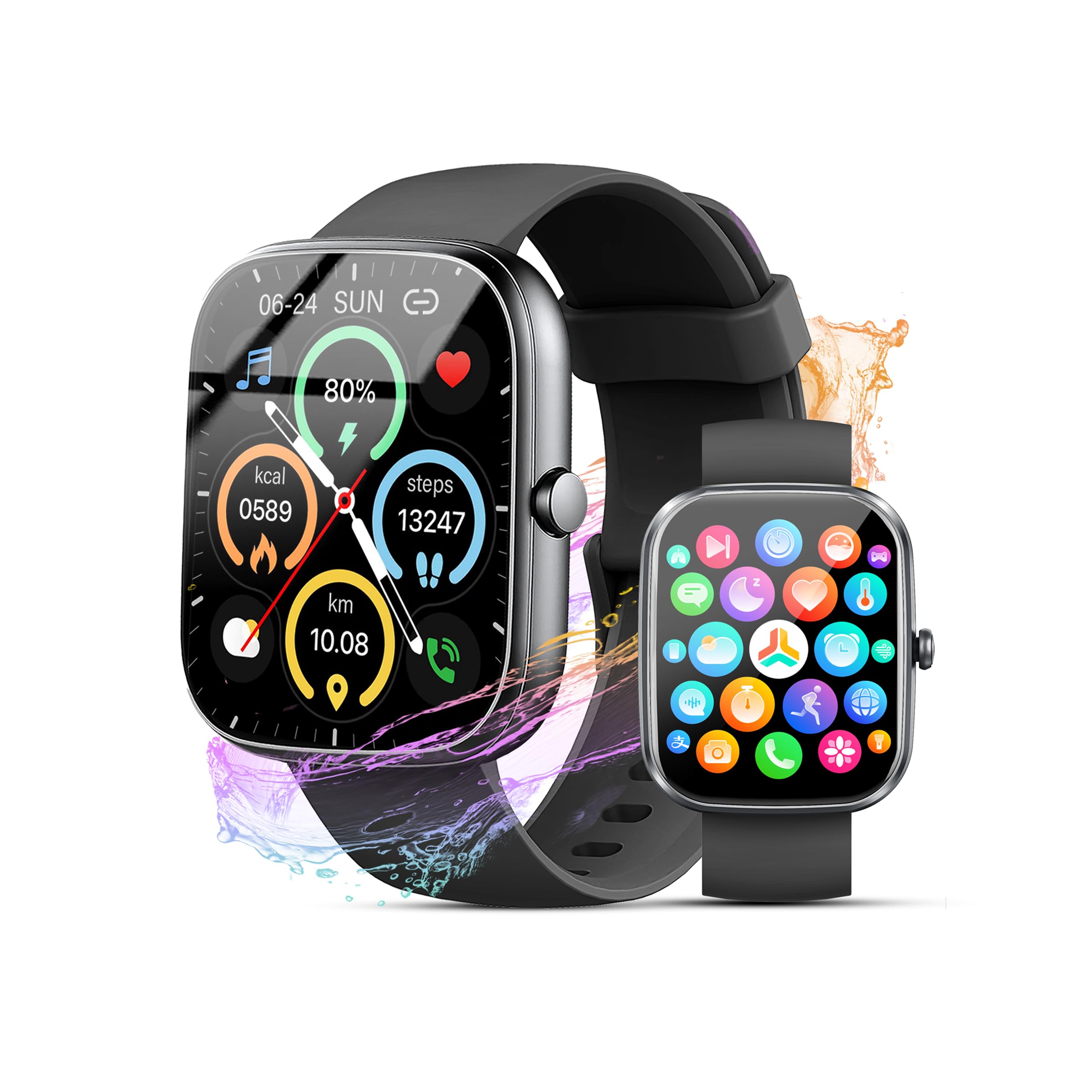 Matast smartwatch with full-touch color screen for easy navigation during workouts.