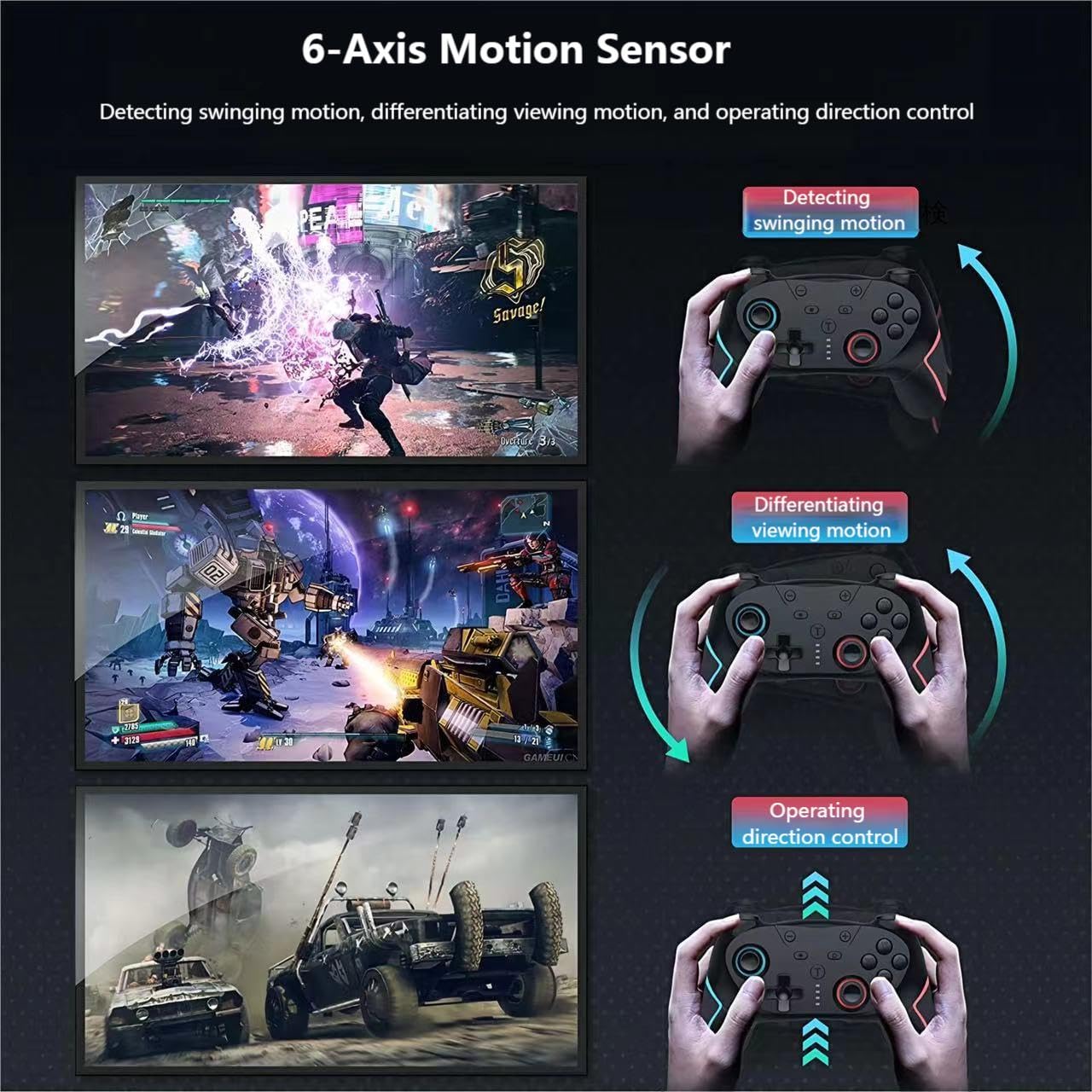 Matbip Switch controller compatible with Switch, OLED, Lite, and PC.