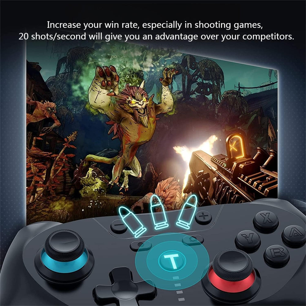 Matbip Switch controller with 6-axis gyro for precise motion sensing.