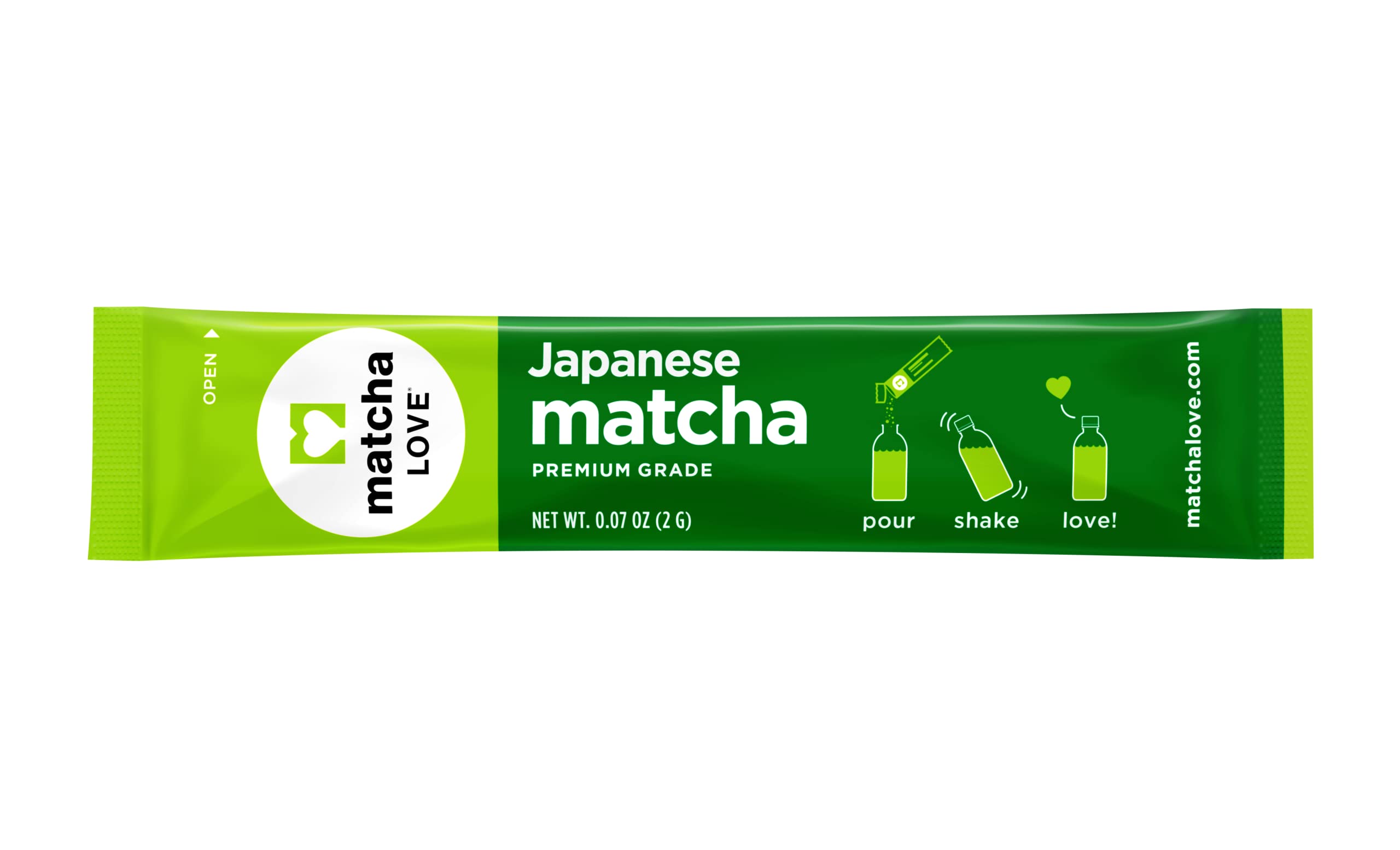 matcha LOVE single-serve packets provide convenience for quick tea anytime.