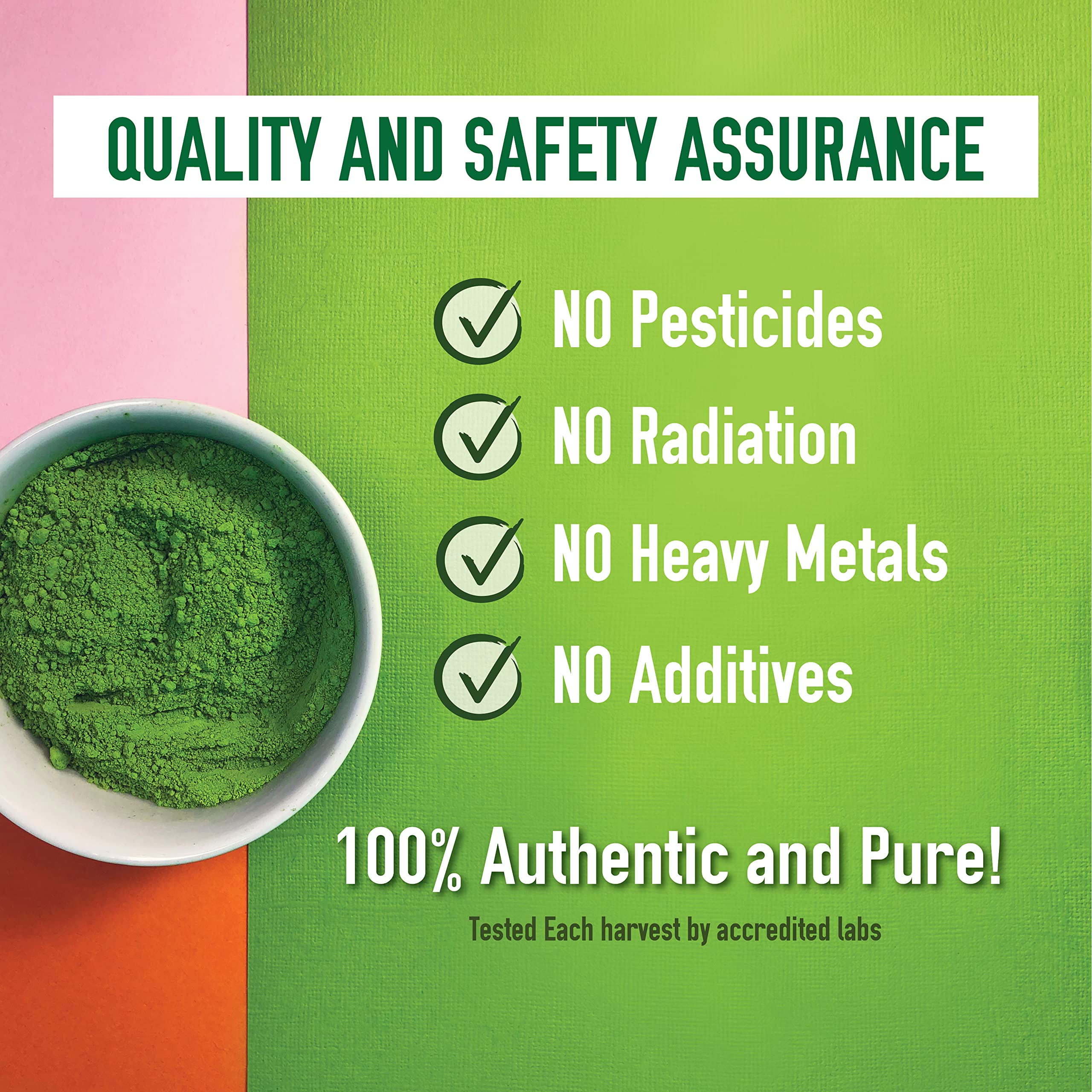 Matcha Organics latte using ceremonial matcha for smooth flavor and color.