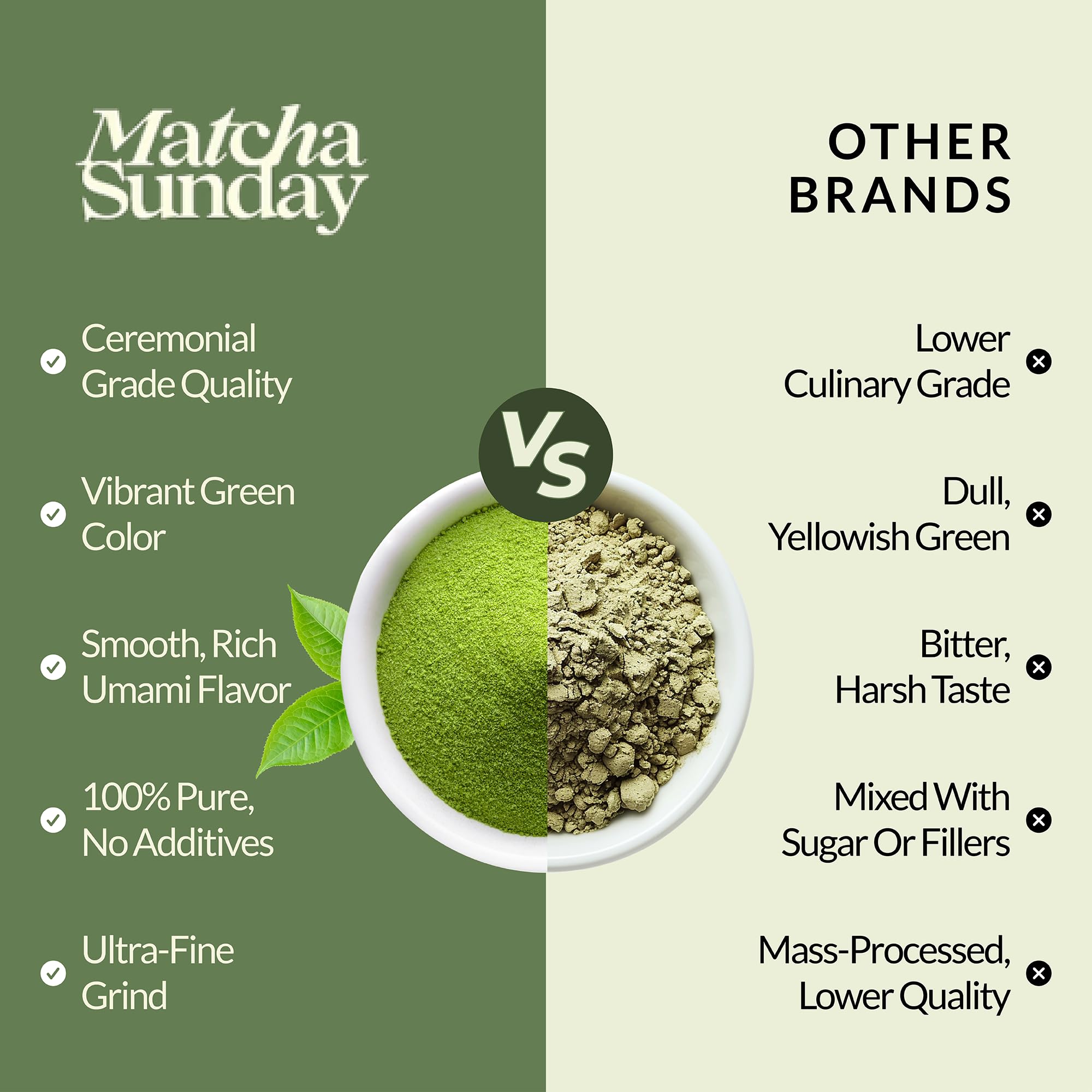Matcha Sunday smoothie pour, adds vibrant color and fresh flavor.