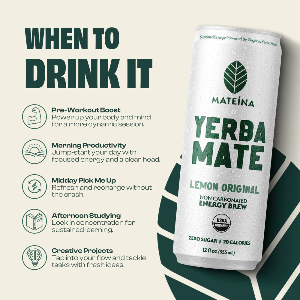 Mateina air-dried yerba mate processing scene highlights sustainable sourcing.