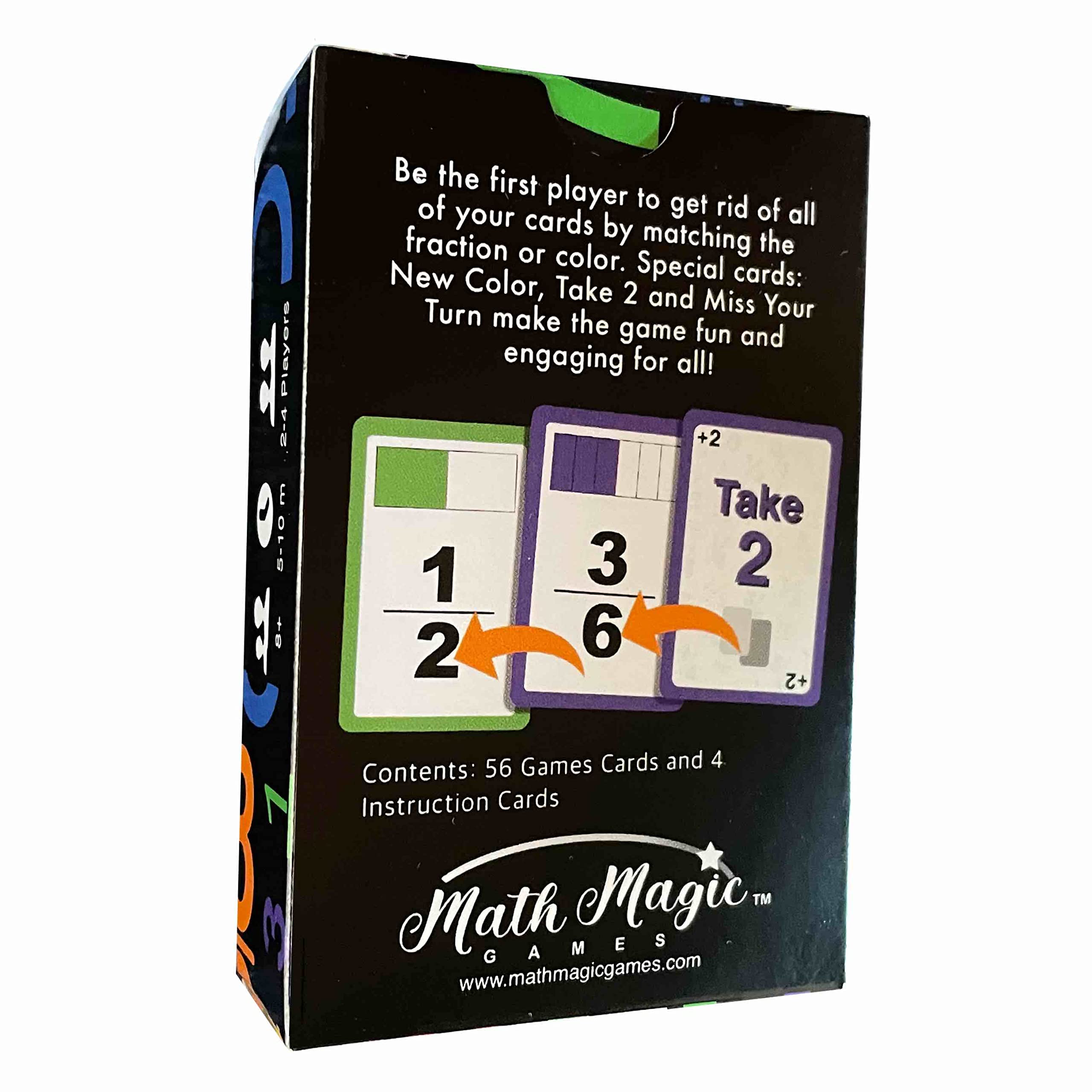 Math Magic Fractions Wild Miss a Turn card adding strategic twists.