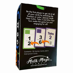 Math Magic Fractions Wild Miss a Turn card adding strategic twists.