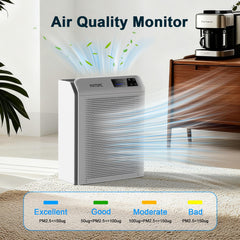 MATONC air purifier with WiFi app control and PM2.5 display for real-time monitoring.