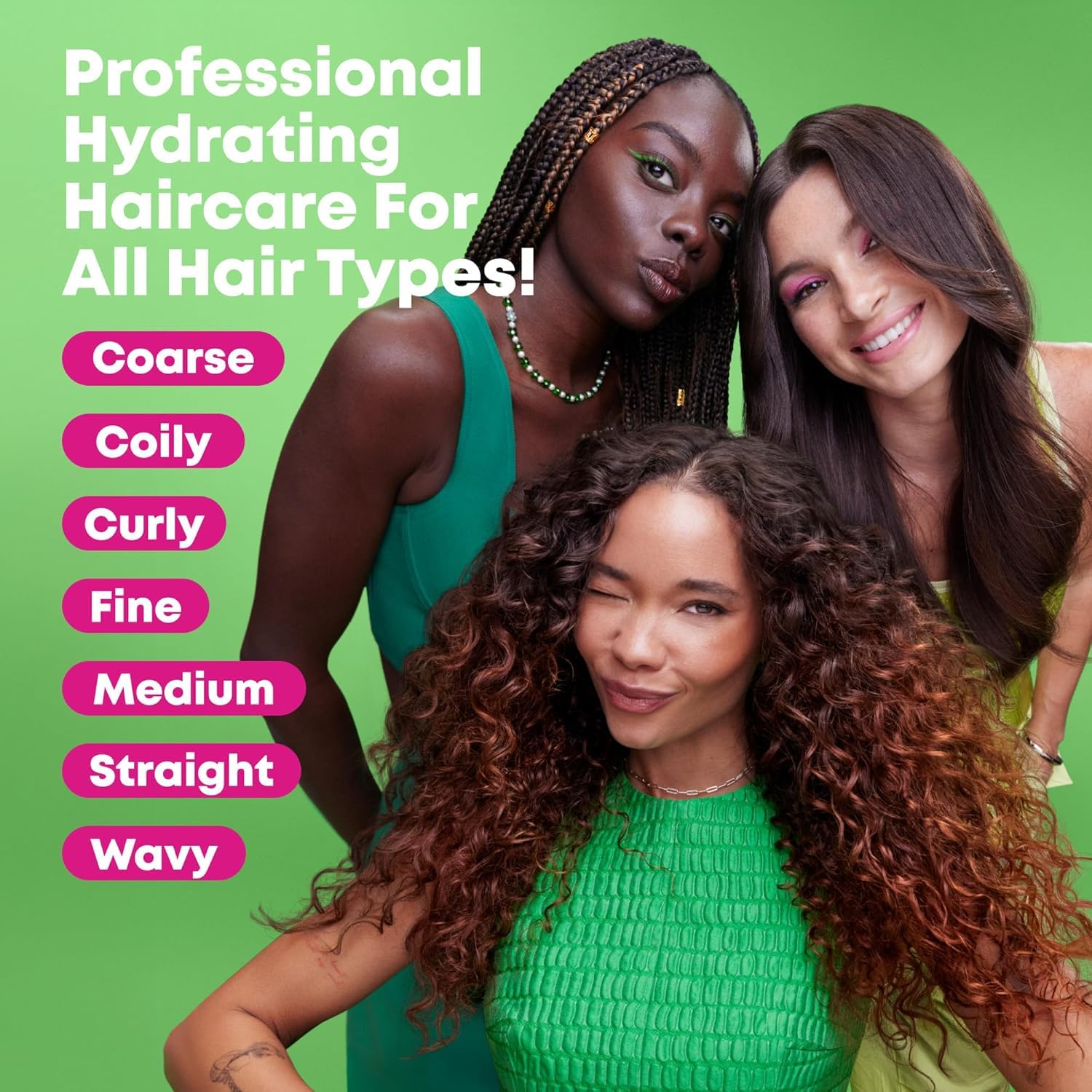 System regimens with shampoo, conditioner, and mask for best results