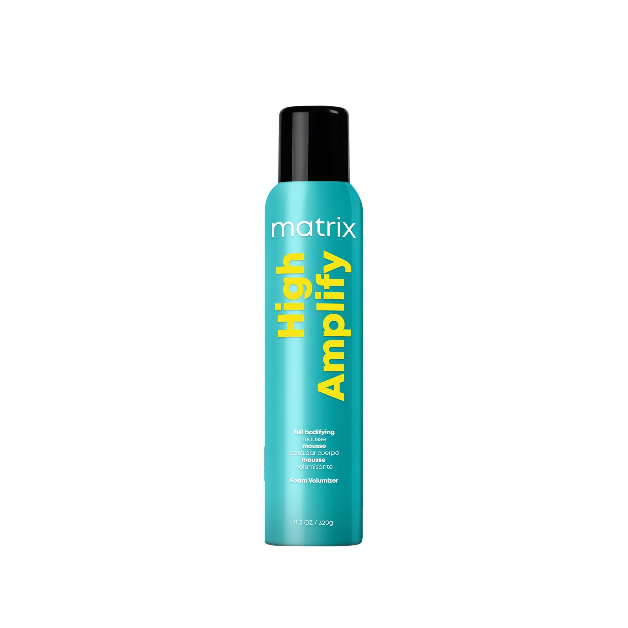 Matrix High Amplify Foam Volumizer bottle showing lightweight volume for fine hair