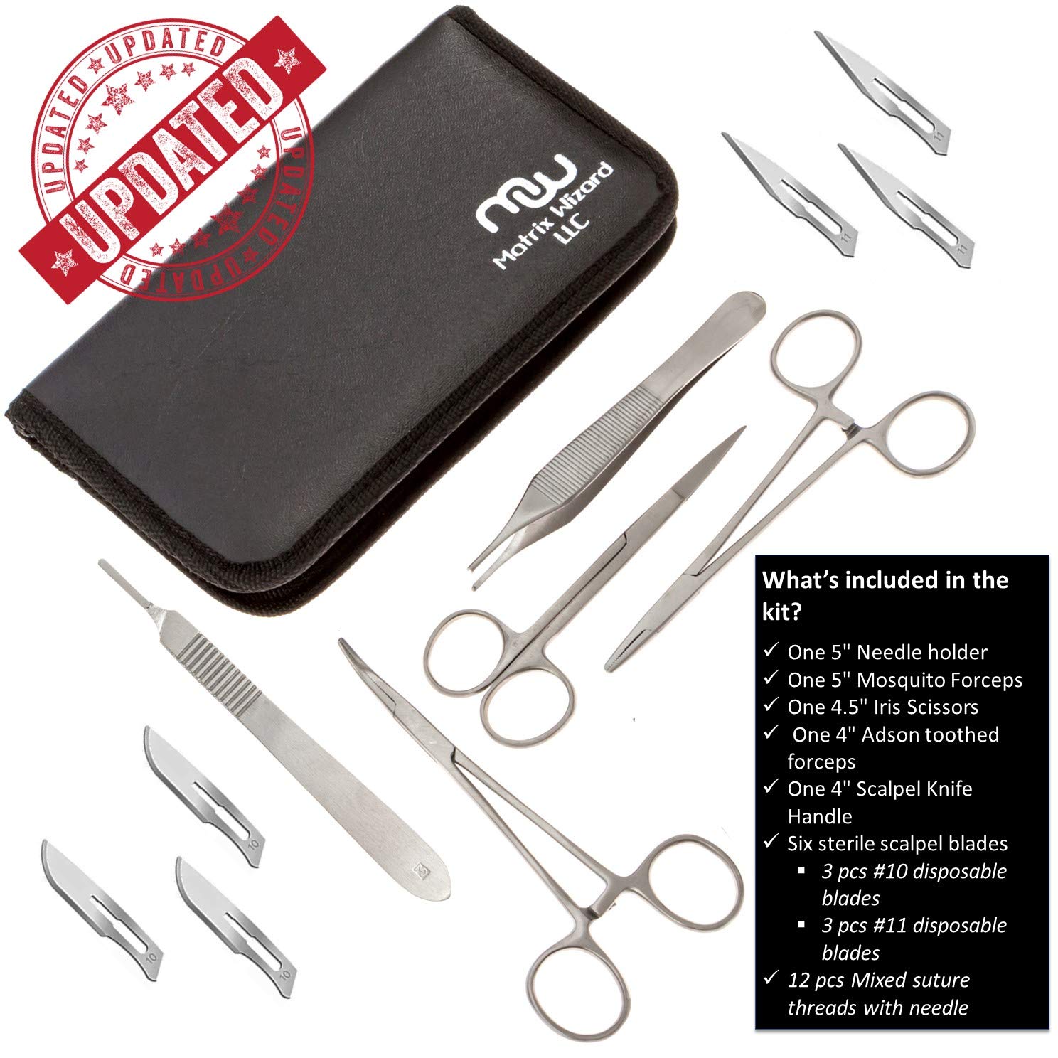 Matrix Wizard packaging dimensions shown for compact field kit.