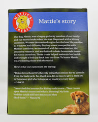 Mattie's Treats USA-made label signals trusted, domestic production and quality.