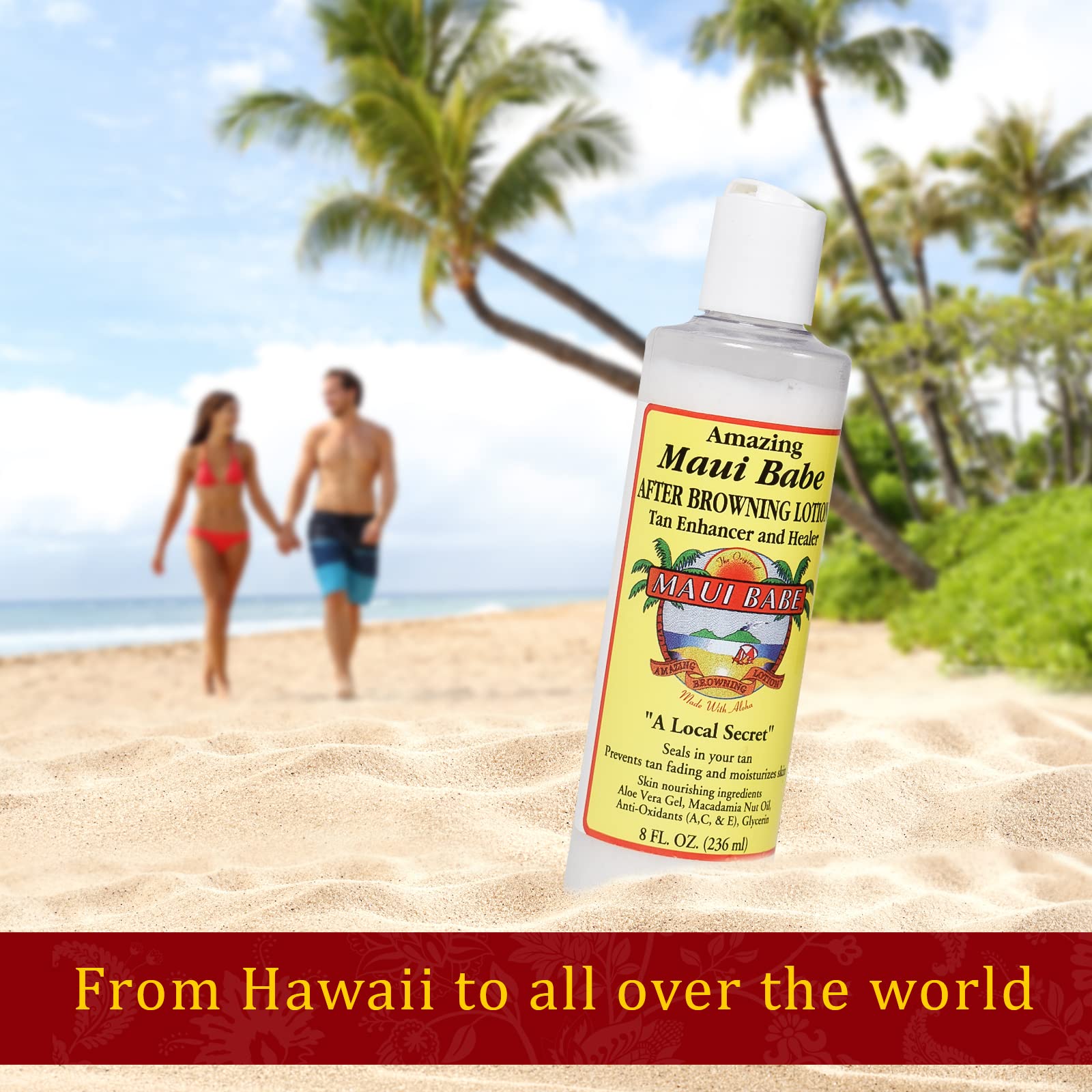 Maui Babe vitamins and antioxidants support skin nourishment after sun exposure