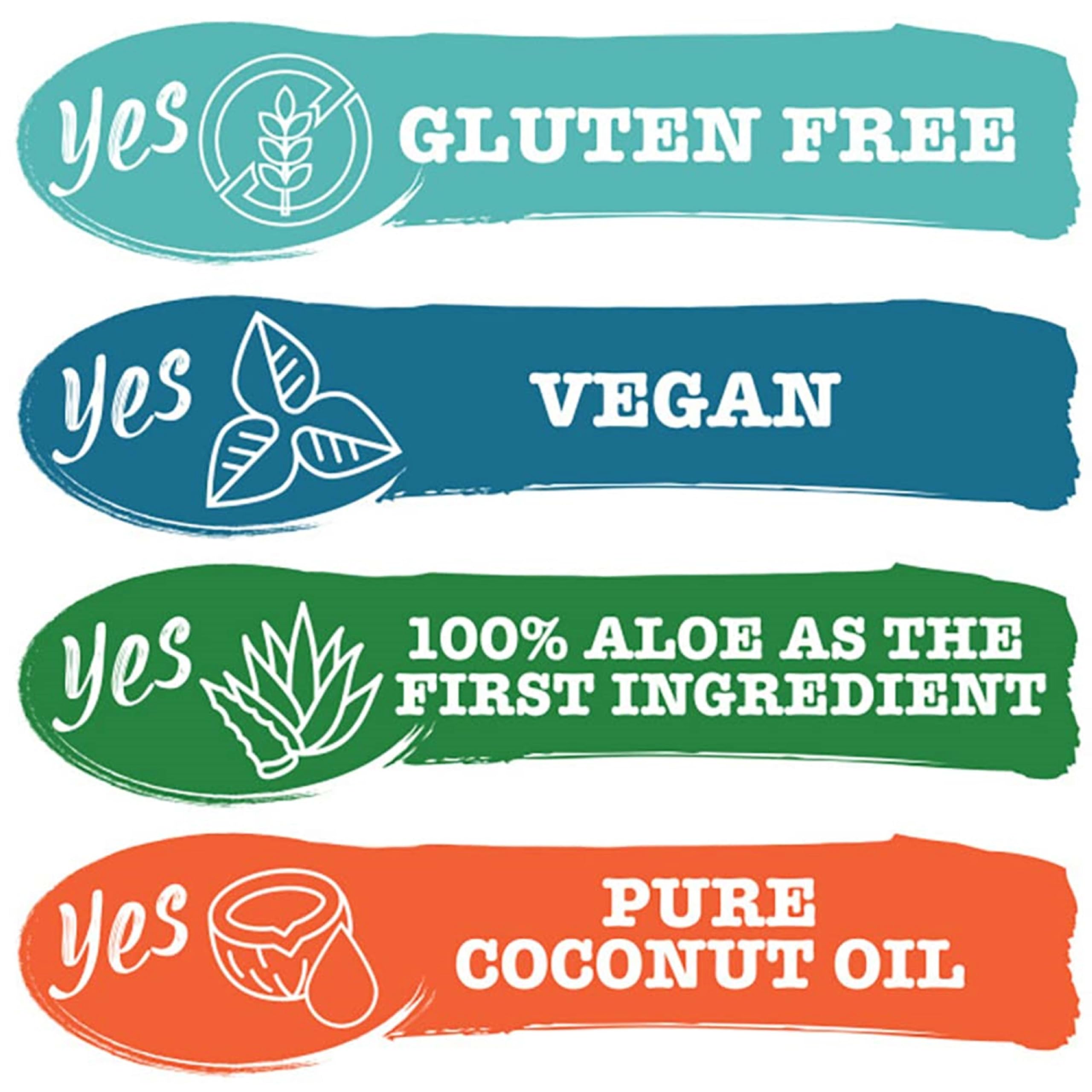Maui Moisture aloe vera ingredients panel emphasizes nourishing, lightweight conditioning energy.