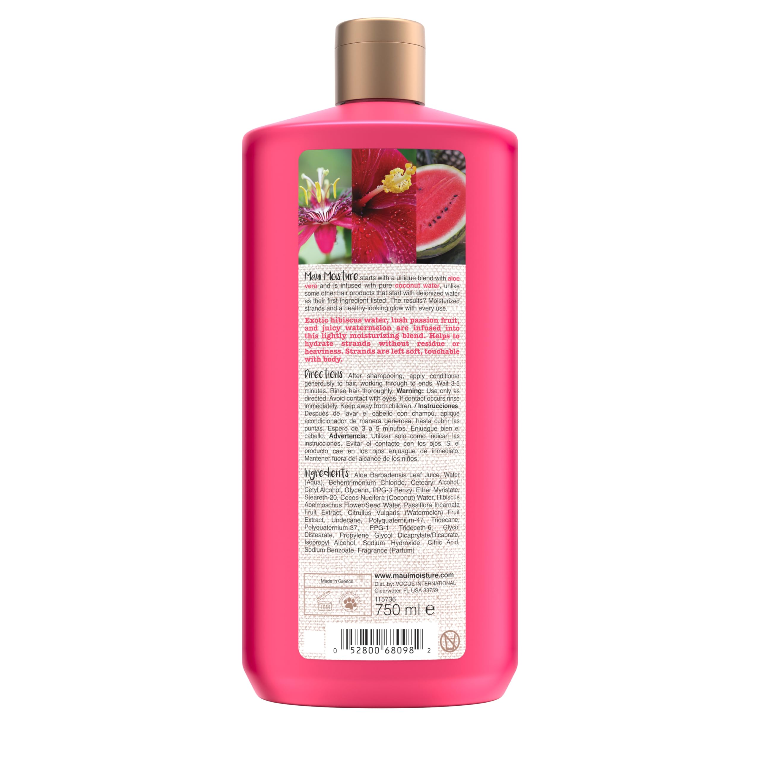 Maui Moisture color-treated safe badge indicates gentle care for dyed hair.
