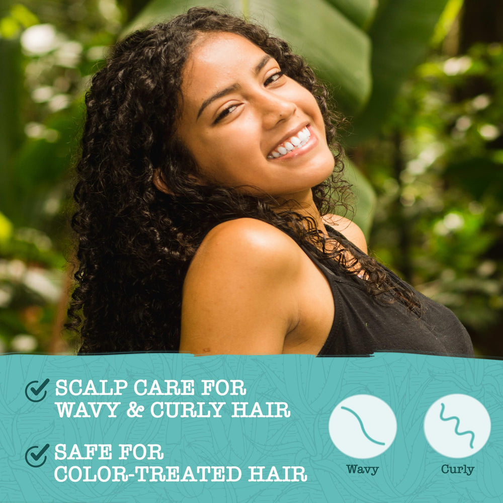 Maui Moisture Tea tree mint eucalyptus aroma visual for refreshing scalp comfort.
