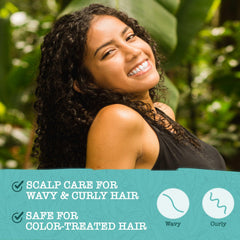 Maui Moisture Tea tree mint eucalyptus aroma visual for refreshing scalp comfort.