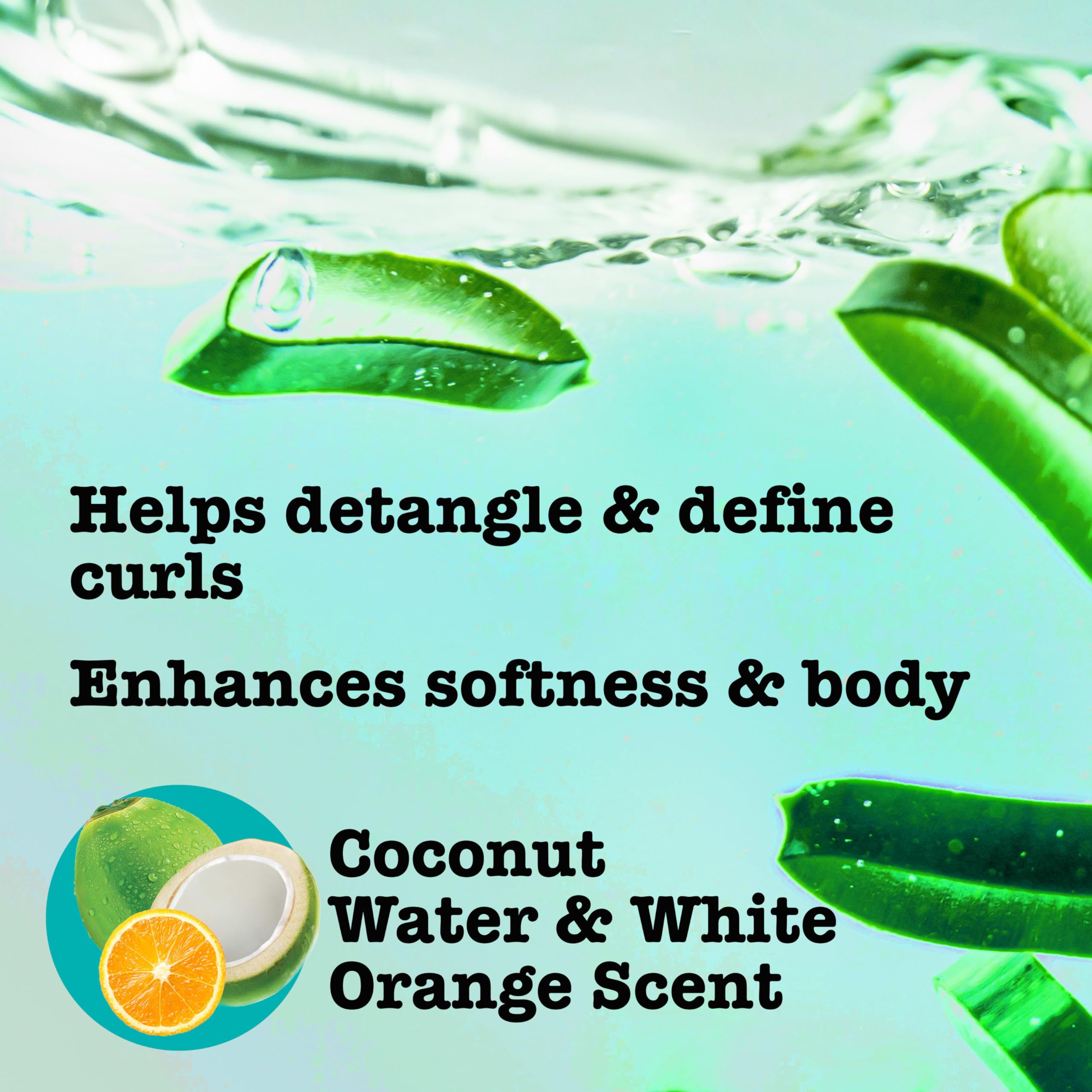 Maui Moisture Curl Quench jar on wet hair highlighting detangling and softening