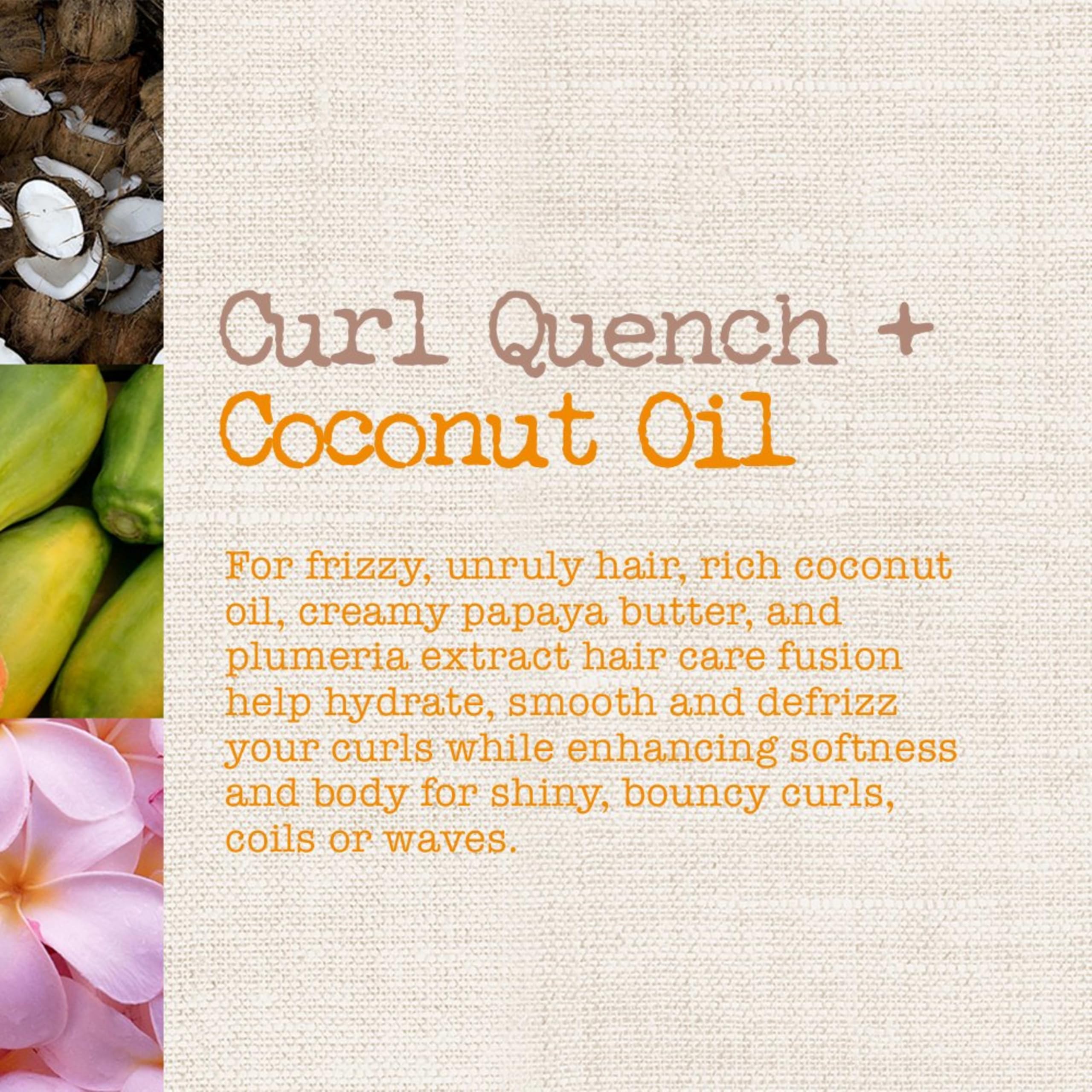 Maui Moisture Curl Quench scent with coconut water and tonka notes after washing