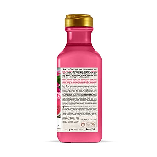 Maui Moisture hibiscus fragrance notes visual featuring hibiscus, apple blossom, vanilla.