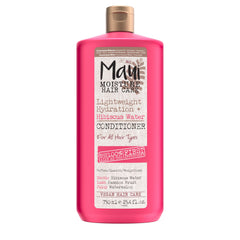 Maui Moisture lightweight hydration bottle front promoting soft, defined curls with aloe-rich formula.