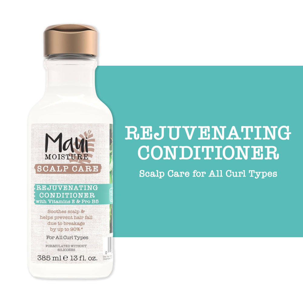 Maui Moisture Packaging closeup highlighting natural coconut water and vegan ingredients.