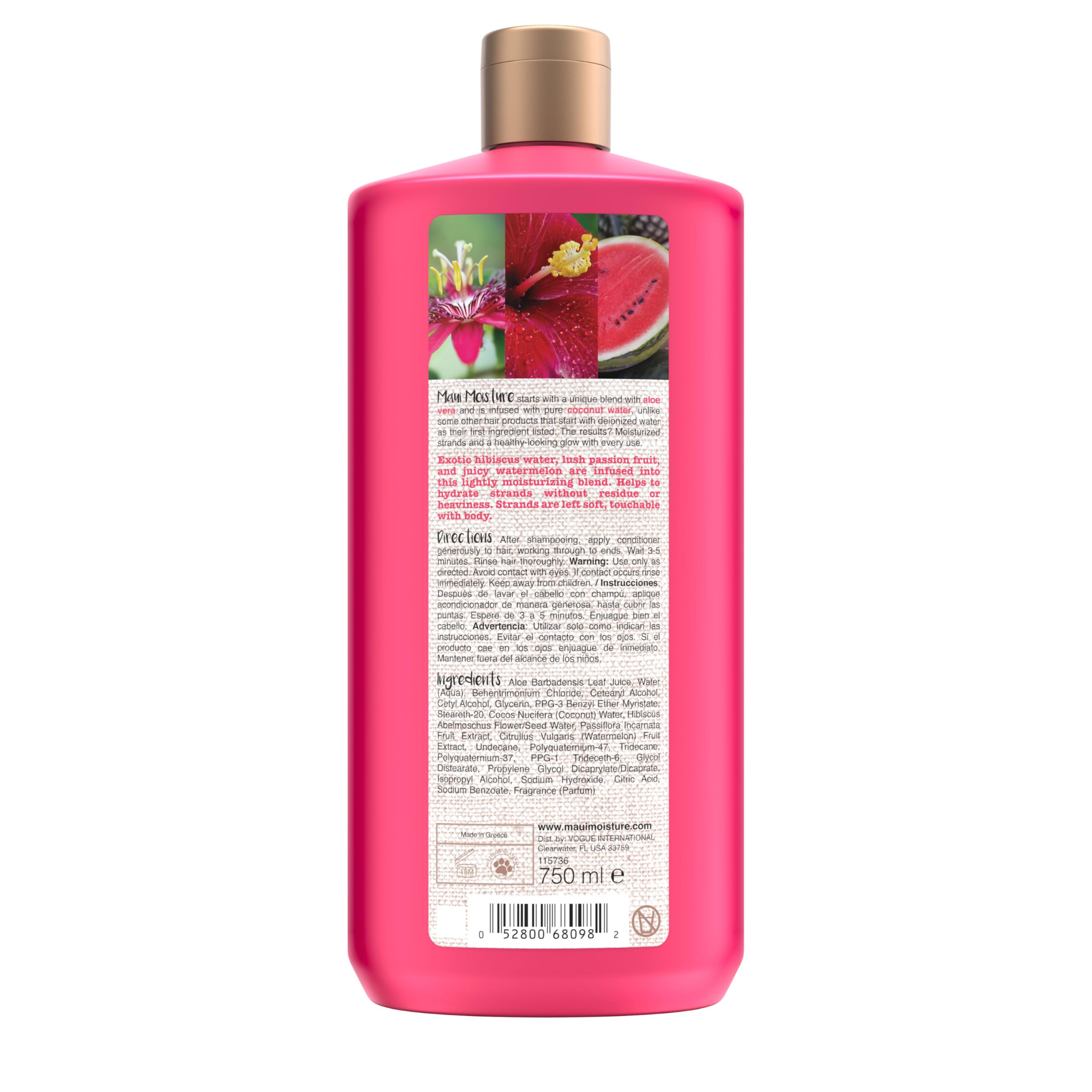 Maui Moisture outer packaging highlights eco-friendly, silicone-free care for curls.
