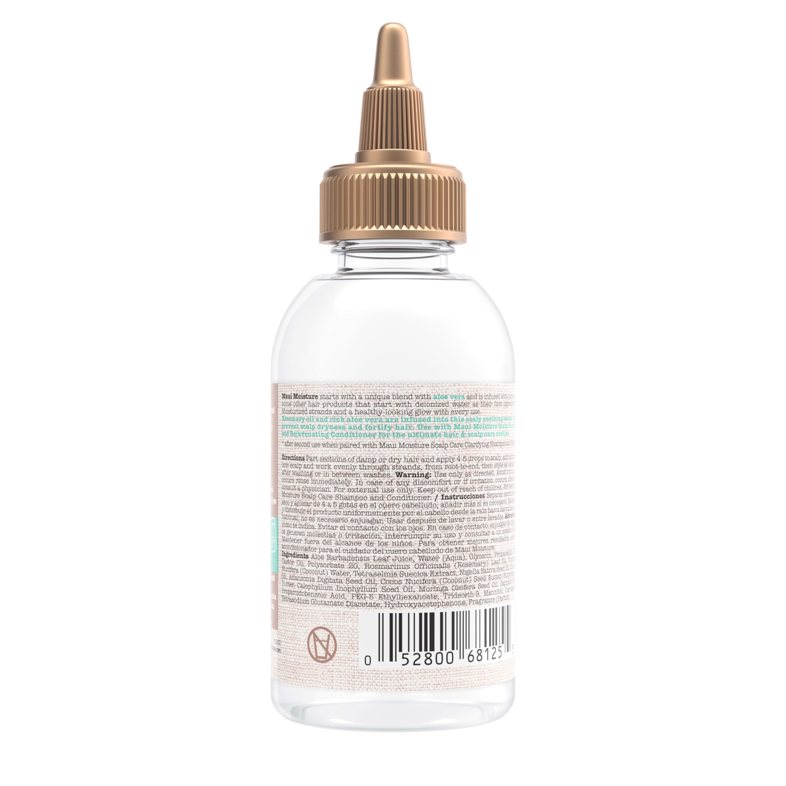 Maui Moisture Scalp Care-clarifying routine pack highlights 3-step regimen.