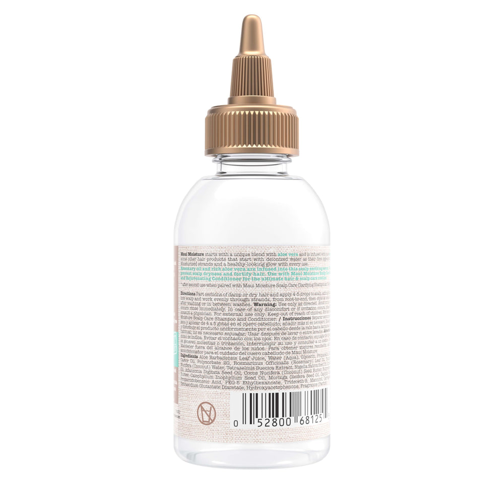 Maui Moisture Scalp Care-clarifying routine pack highlights 3-step regimen.