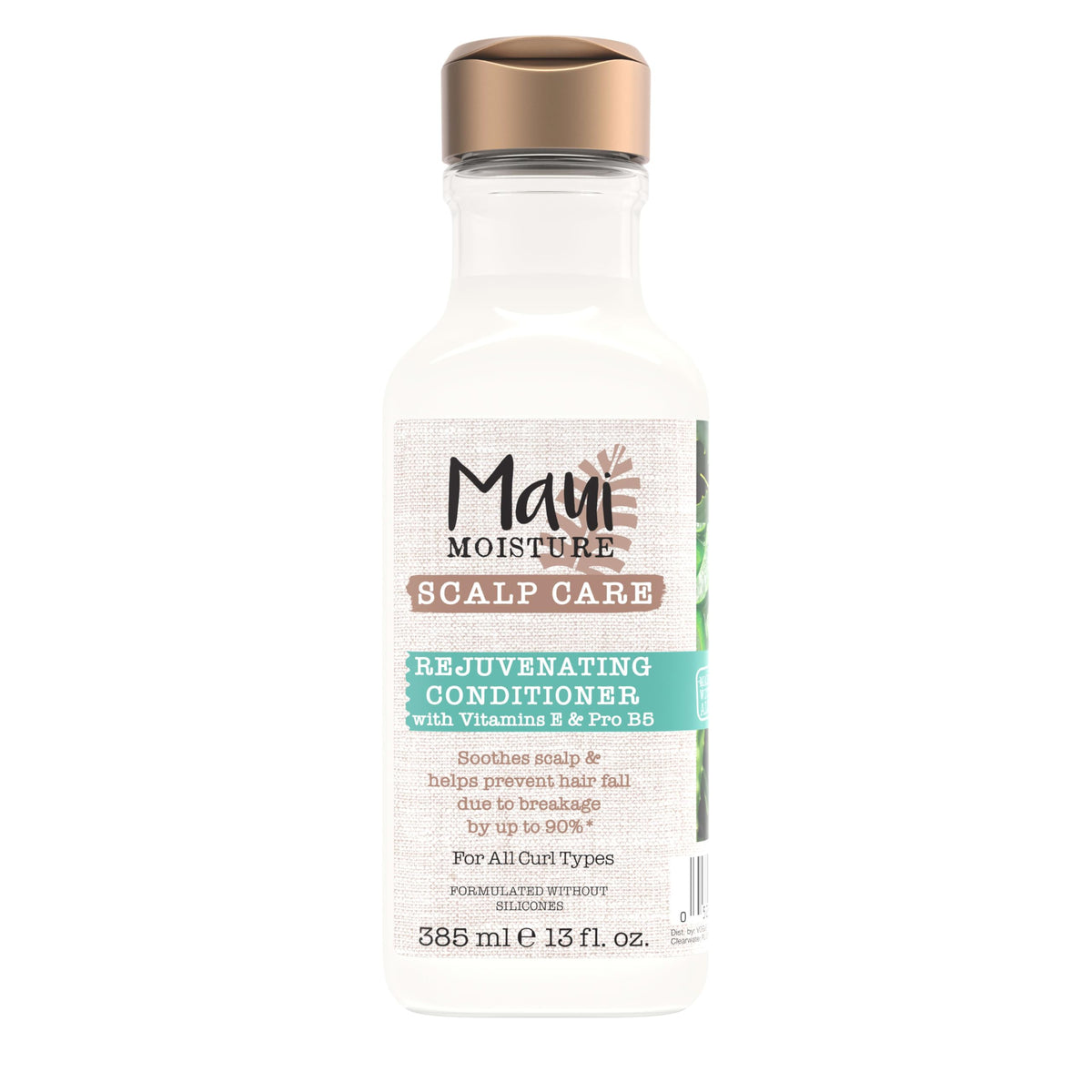 Maui Moisture Scalp Care Rejuvenating Conditioner bottle showcasing soothing formula for soft curls.