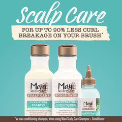 Maui Moisture Scalp Care serum-dispense demonstrates even scalp application for healthier-looking curls.