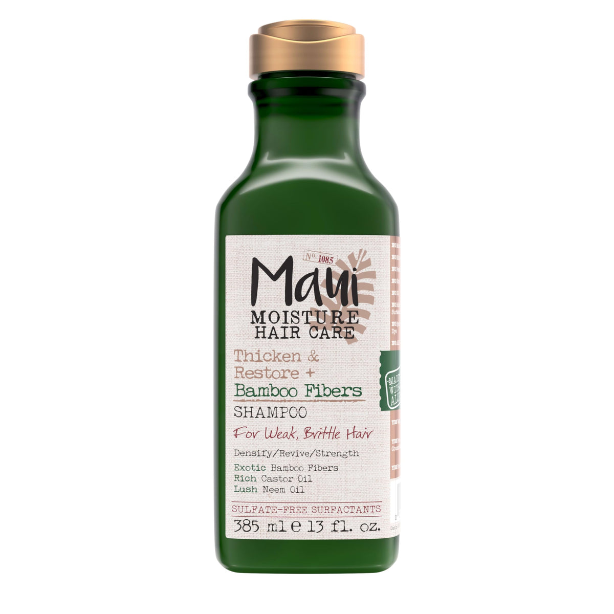 Maui Moisture bottle-front highlighting strength for curls