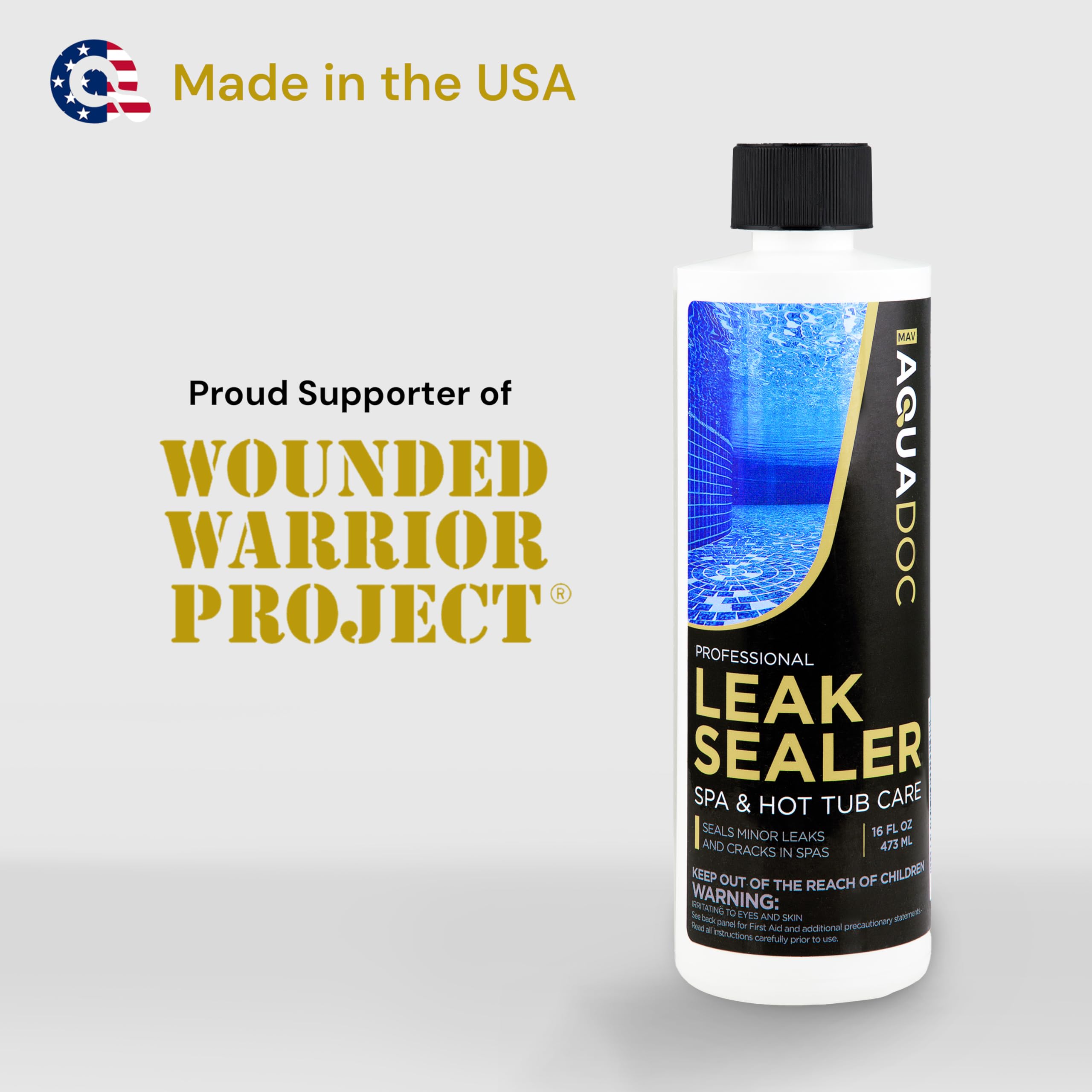 No-drain application of AquaDoc added directly to spa water