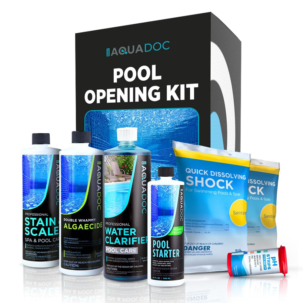 MAV AquaDoc pool opening kit unpacked for a smooth start to the season