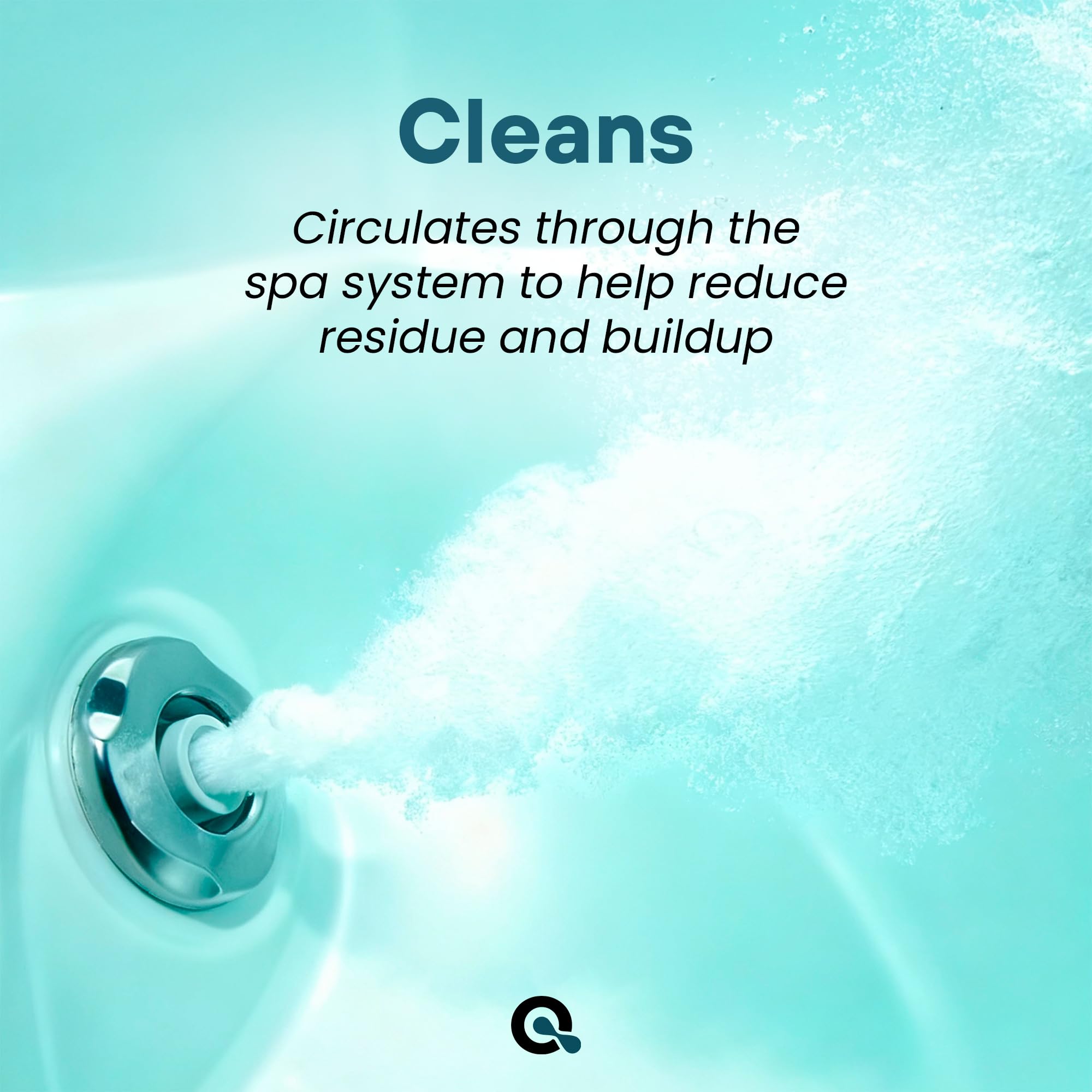 MAV AquaDoc spa water clarity showing brighter soak