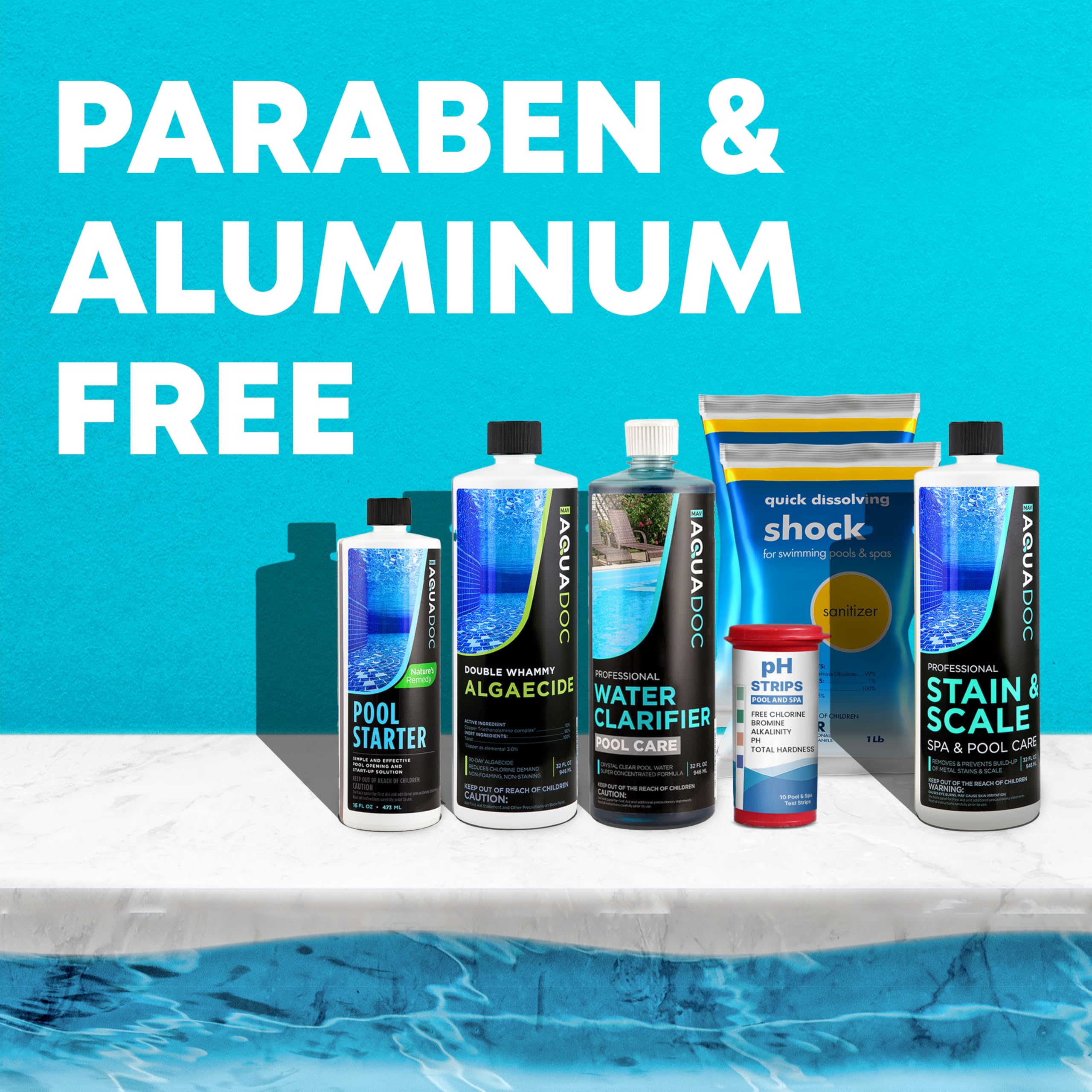 MAV AquaDoc stain and scale remover targeting metal buildup