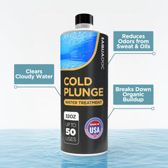 MAV AquaDoc water stabilizer for ice baths improves clarity and balance.