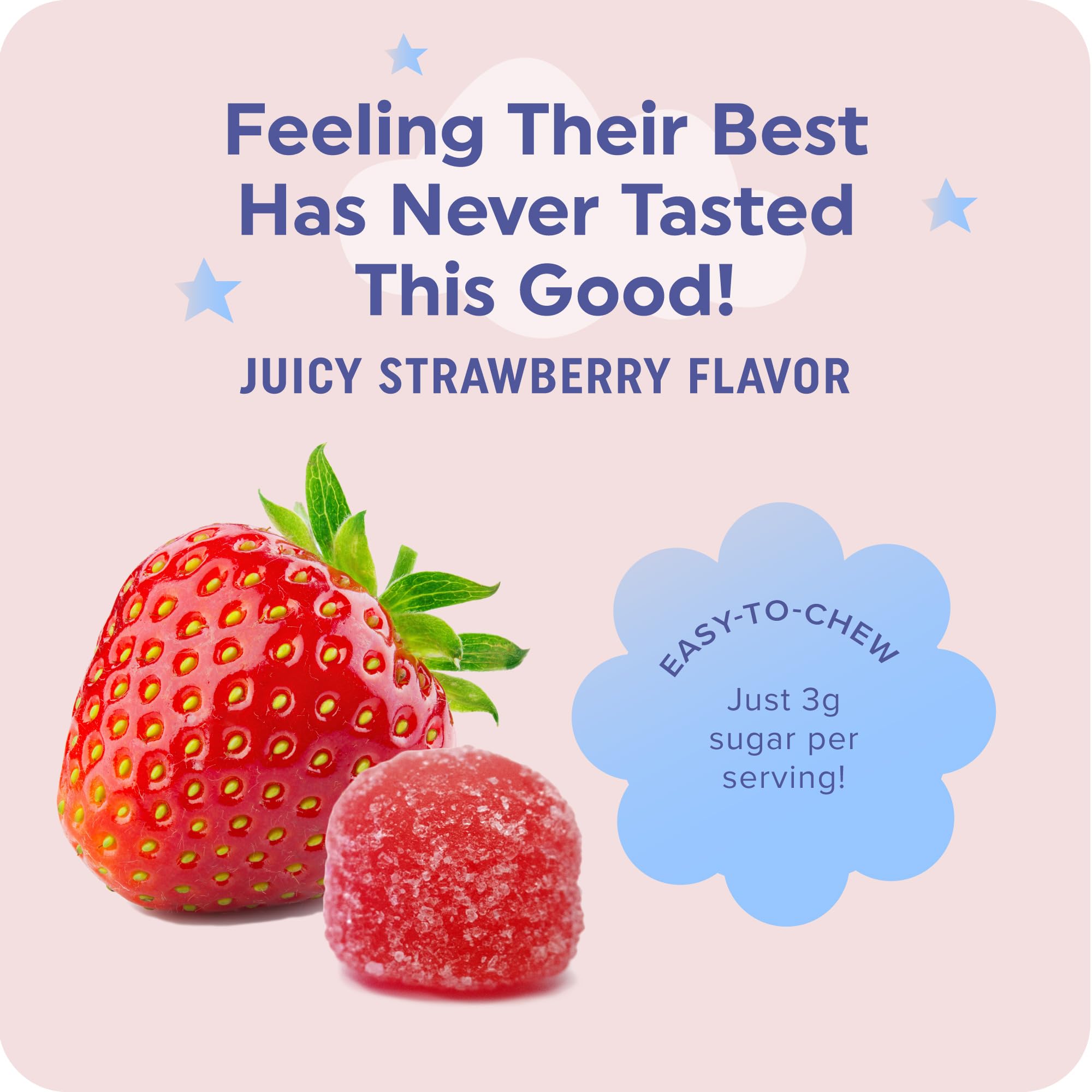 MAV NUTRITION Magnesium Calming Gummies packaging shows non-GMO and gluten-free labels.