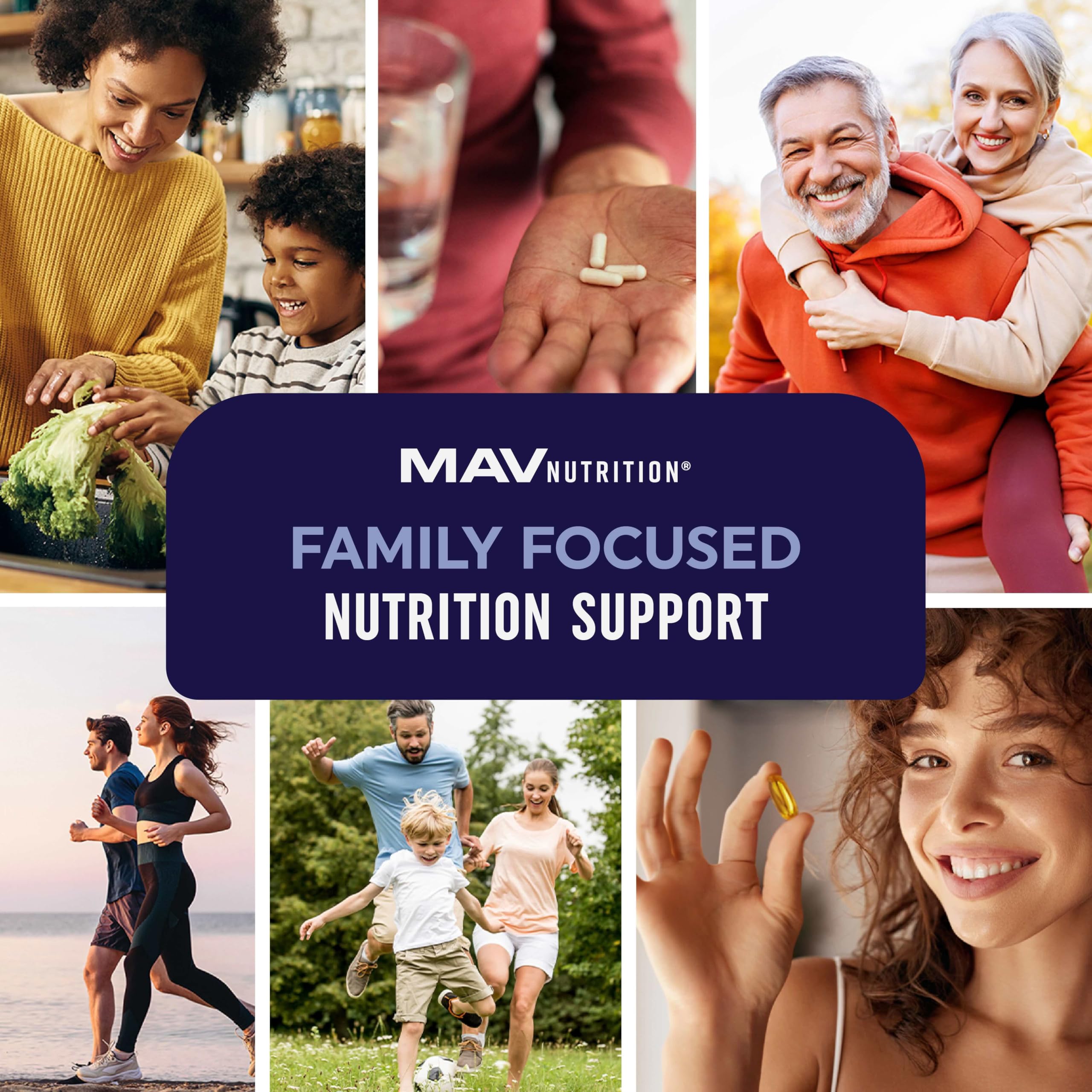 MAV Nutrition DHA EPA facts panel highlighting omega 3 benefits
