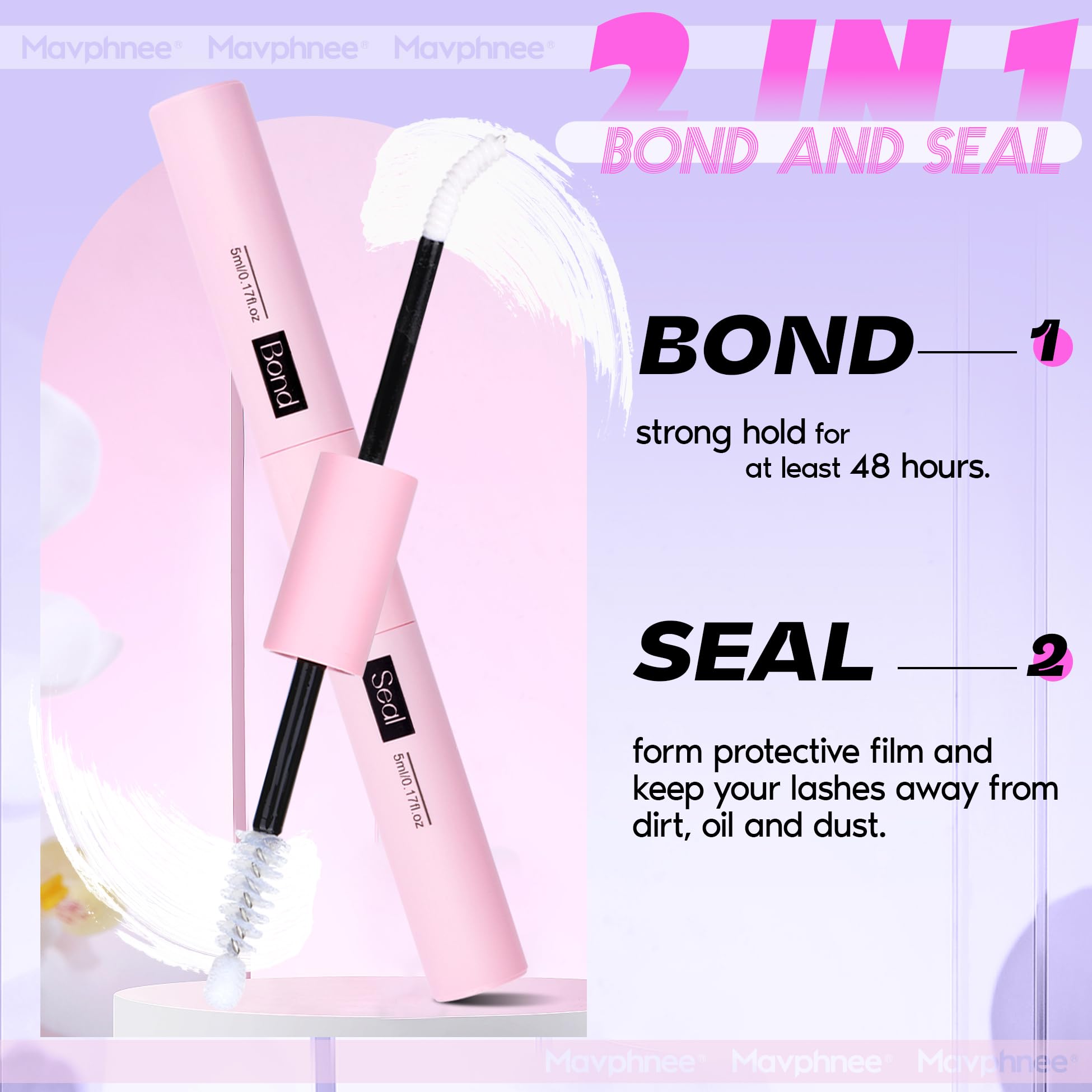 Mavphnee 2in1 bond-seal simplifies DIY lash extensions