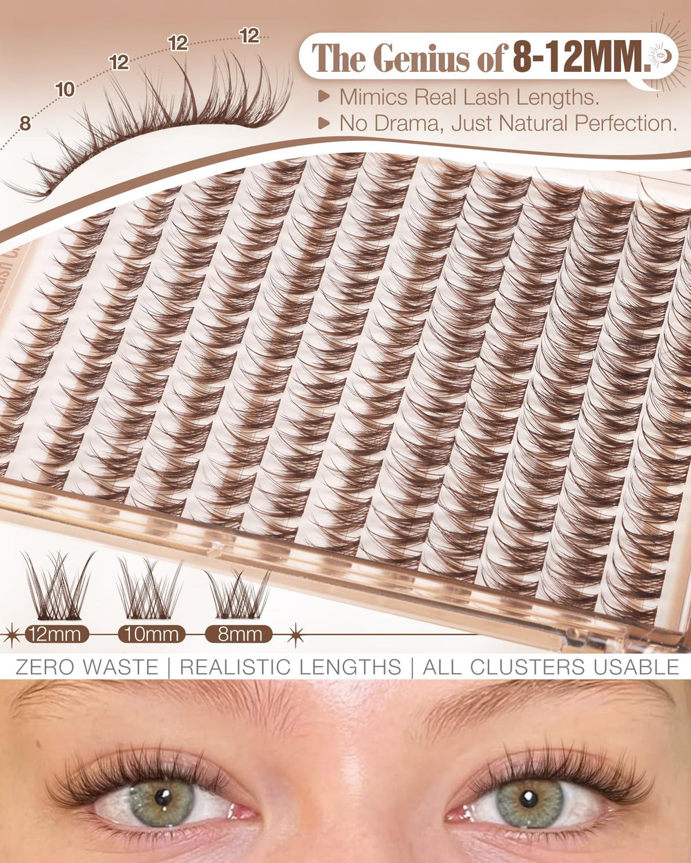 Mavphnee application close-up demonstrates precise, beginner-friendly lash placement.