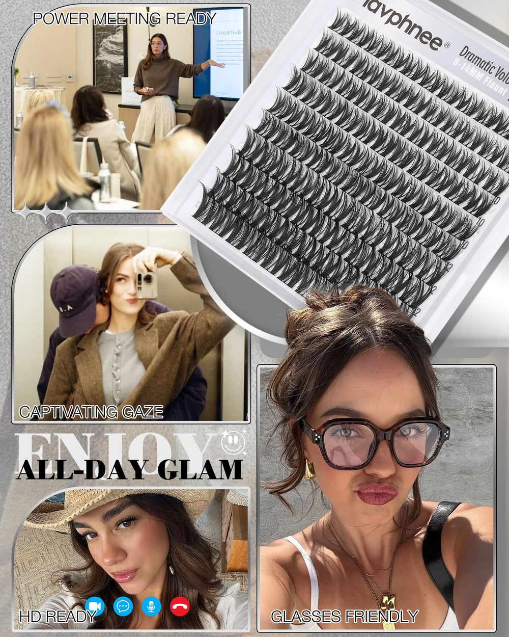 Mavphnee buildable 110-cluster pack for customizable wispy volume.