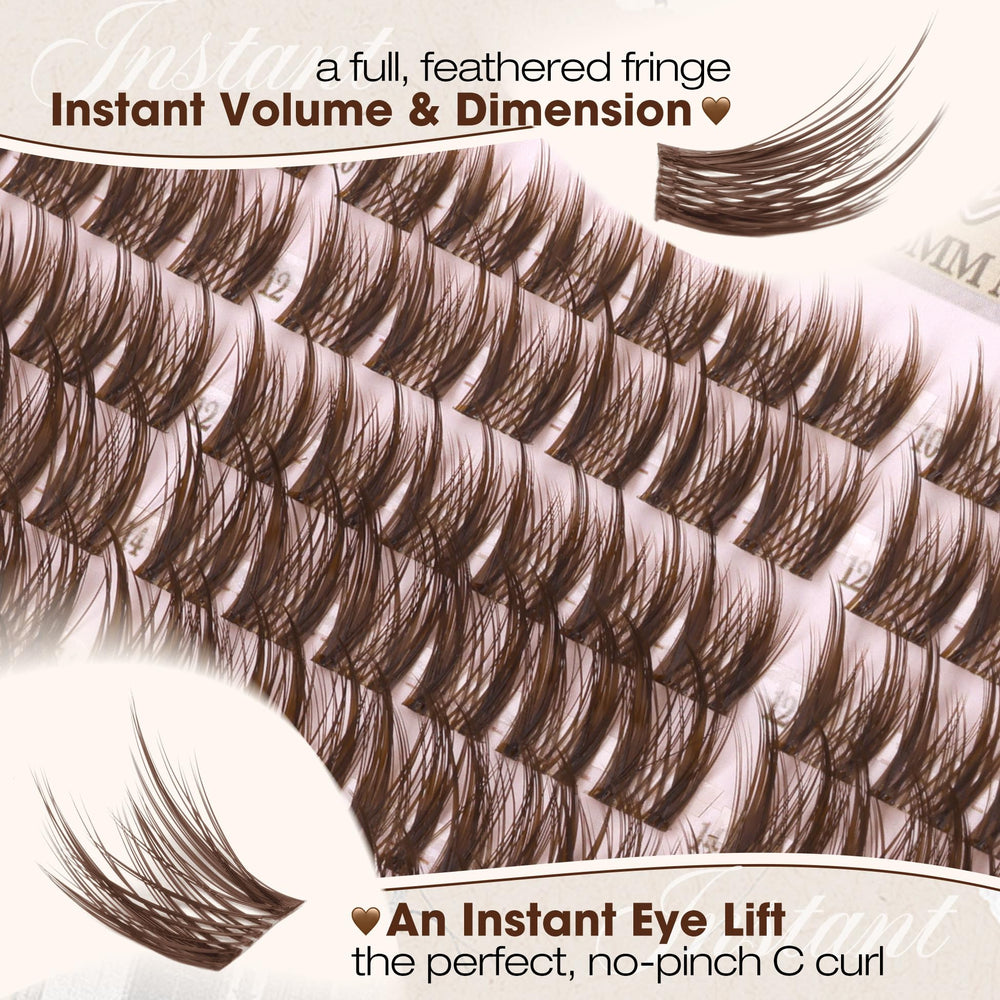 Mavphnee undetectable clear lash band creates a seamless finish.