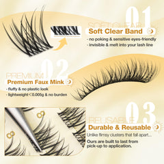 Mavphnee invisible clear band ensures secure wear from morning to night.