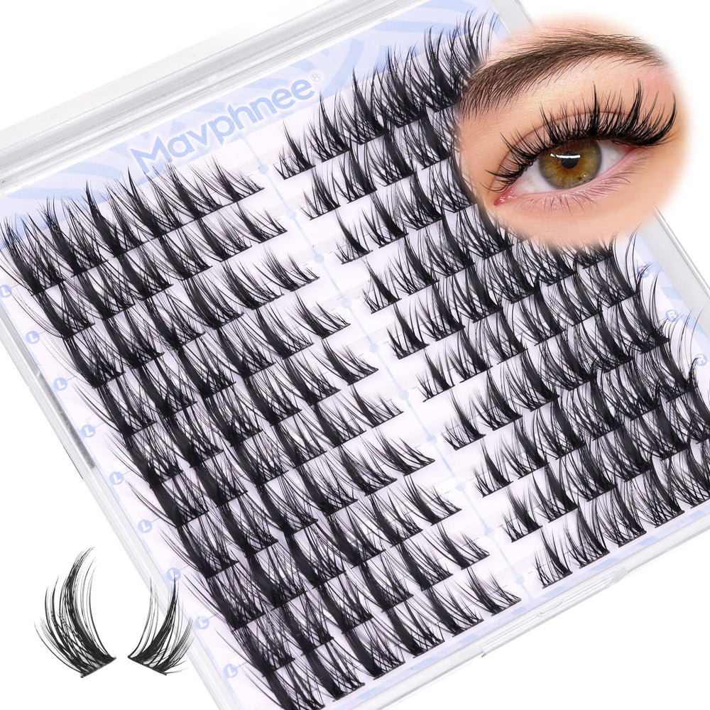 Mavphnee Manga Lash Clusters wispy clusters for natural-looking volume.